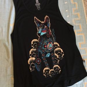 Aztec Xolotl Graphic Tank | 100% Cotton Size XL | Barely Worn